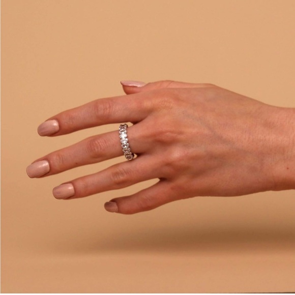 Nordstrom Gold Eternity Ring with Gemstones - Picture 2 of 3